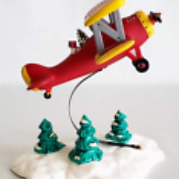 Department 56 Original Snow Village "Spirit of Snow Village" Airplane NIB - Picture 6 of 6